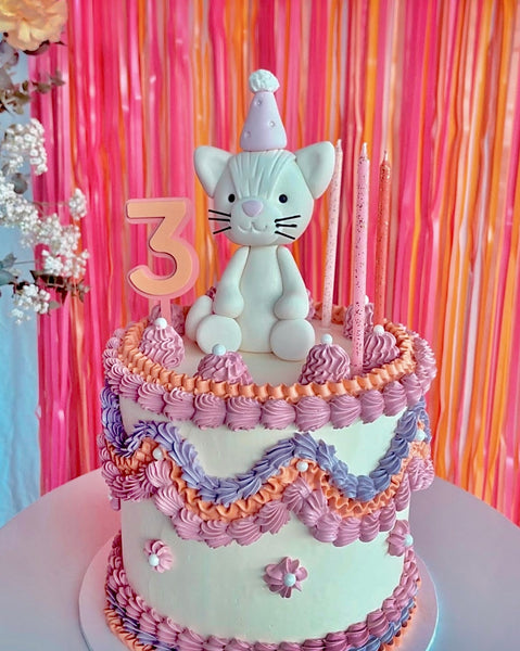 PEACHY + MUSK SHADOW NUMBER - Cake Topper