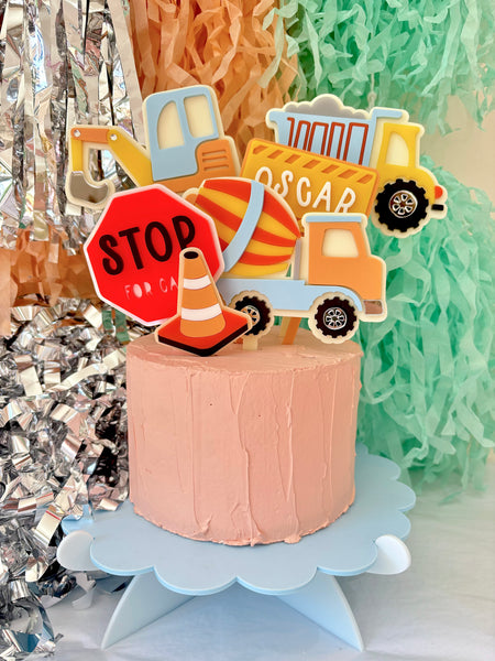 CUTE CONSTRUCTION - Cake Toppers (Sold Separately)