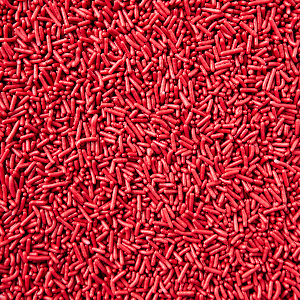SUCRE: DELUXE SPRINKLES - CANDY RED JIMMIES