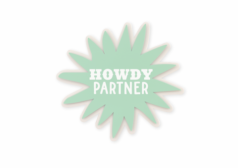 MOSS HOWDY PARTNER - Cake Charm | Topper