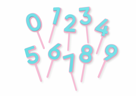 TAFFY SHADOW NUMBER - Cake Topper