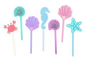 PASTEL SEA CREATURES - Cake Toppers (sold individually)