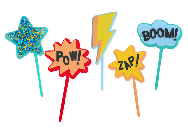 COMIC HERO - Cake Toppers (sold individually)