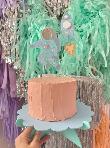 OUTER SPACE BLUES - Cake Topper