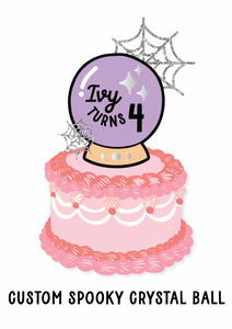 Custom name + age crystal ball - Kiki Design Collection