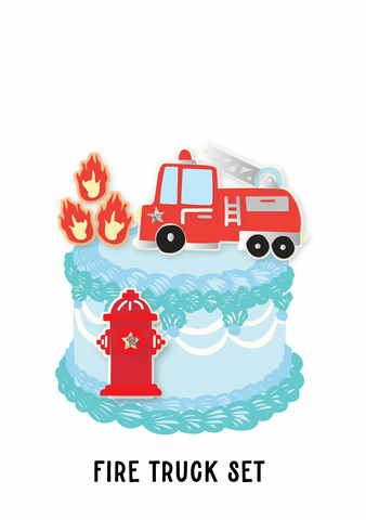 Cute Fire Truck Set - Kiki Design Collection