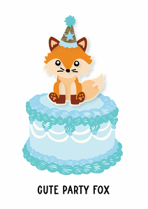 Cute Party Fox - Kiki Design Collection
