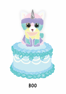 Fluffy toy topper - Kiki Design Collection
