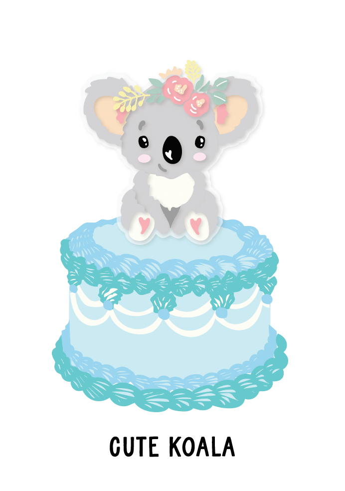 Cute Koala Topper- Kiki Design Collection
