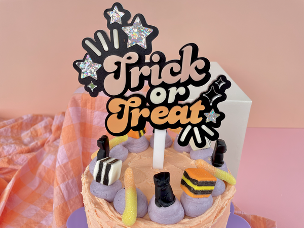 TRICK OR TREAT SHOWSTOPPER- Cake Topper