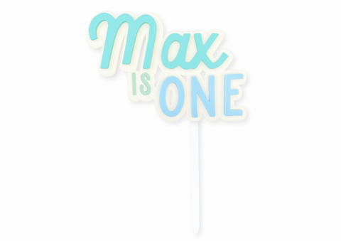 MINTY MARSHMALLOW NAME & AGE- Cake Topper