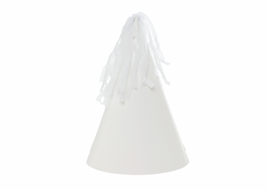 WHITE PARTY HAT (10 pack)