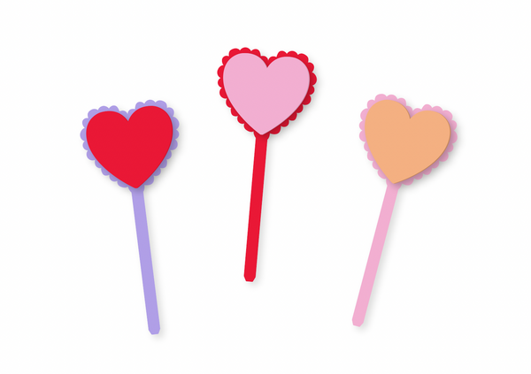 MIDI SCALLOPED HEARTS - Cake Topper (sold separately)
