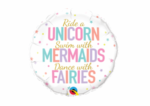 RIDE WITH UNICORNS | SHAPED FOIL BALLOON