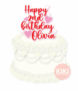 CUSTOM | HAPPY 2nd BIRTHDAY OLIVIA