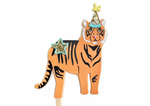 PARTY TIME TIGER- Cake Topper