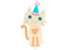 CUTE PARTY KITTY - Cake Topper