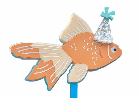 PARTY FISH- Cake Topper