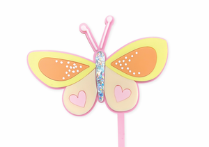 PEACHY PINK FLUTTERBY - Cake Topper