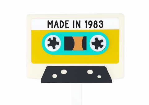 CLASSIC RETRO MIX TAPE - Cake Topper