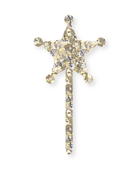 CHUNKY GOLD SHERIFF STAR - Cake Topper