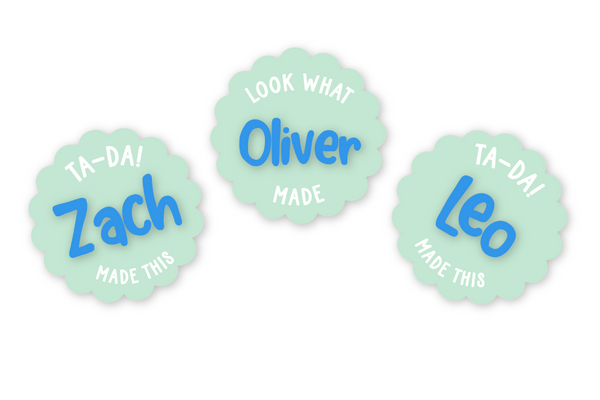 SCALLOP KIDS ARTWORK MAGNET - Seafoam