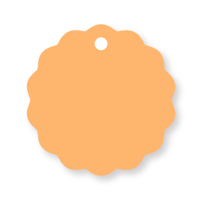 MINT WAVY INITIAL BAG TAG