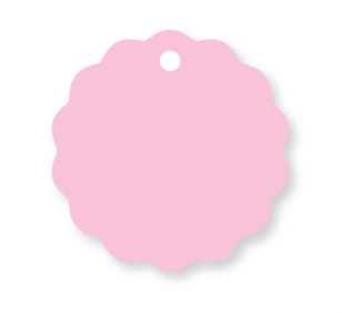 LILAC WAVY INITIAL BAG TAG