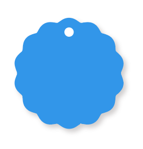 SAGE WAVY INITIAL BAG TAG