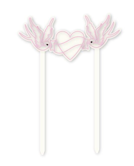 LOVE BIRDS - Cake Topper