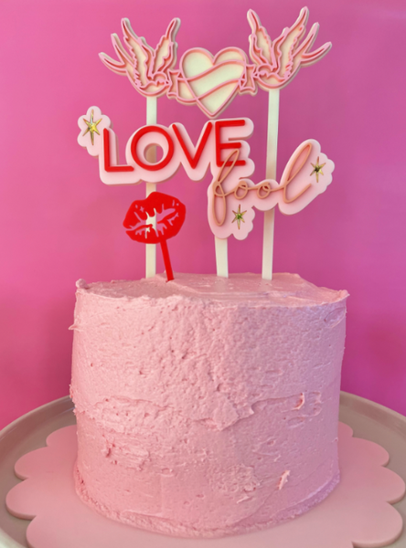LOVE FOOL - Cake Topper