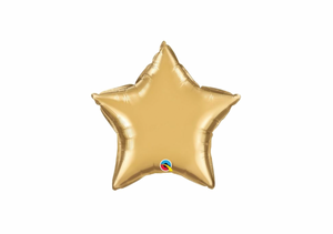 CHROME GOLD STAR | SHAPED FOIL BALLOON