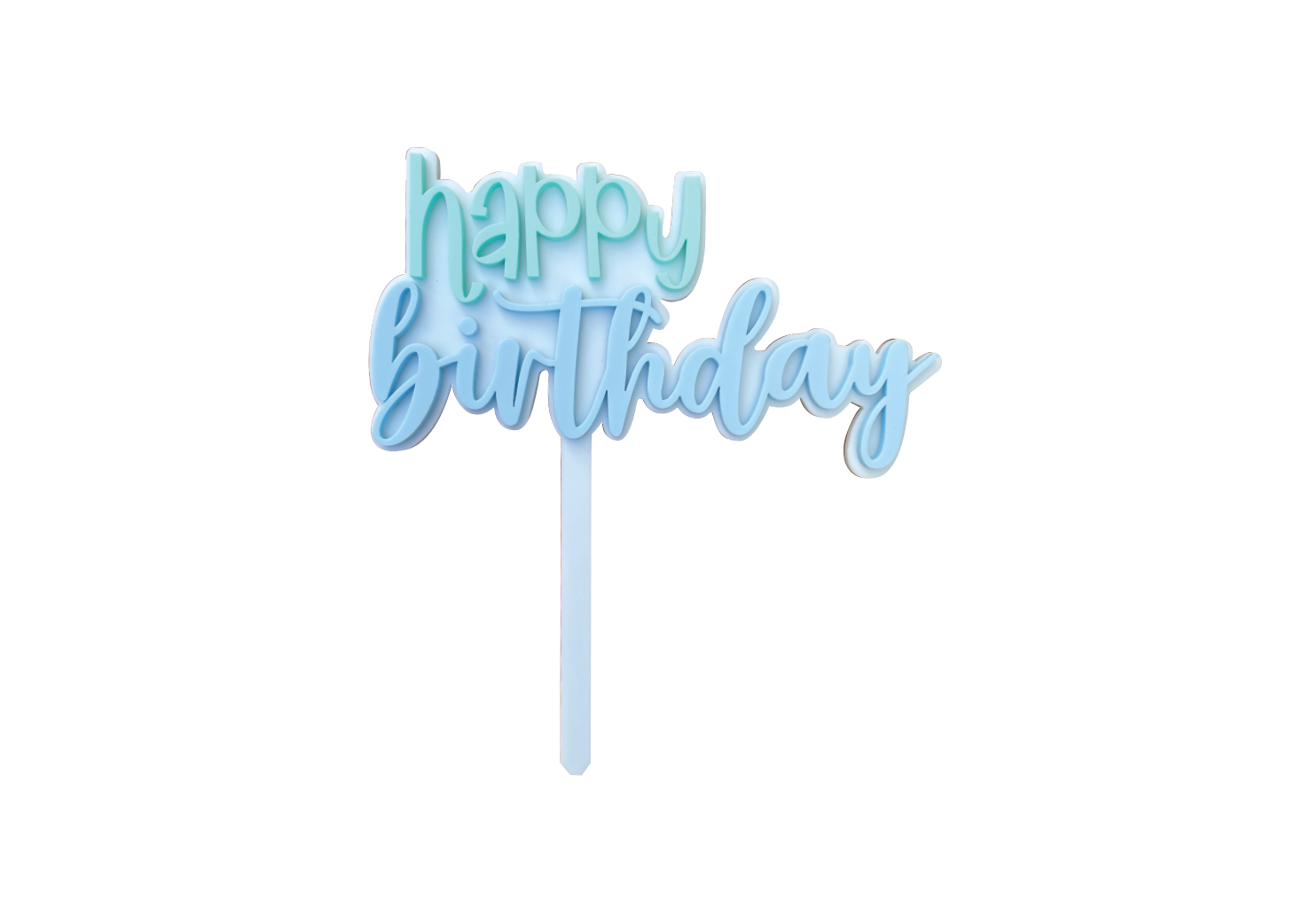 BLUE HEAVEN GELATI HAPPY BIRTHDAY - Cake Topper