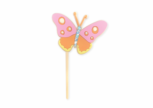 PEACHY PINK BUTTERFLY - Cake Topper