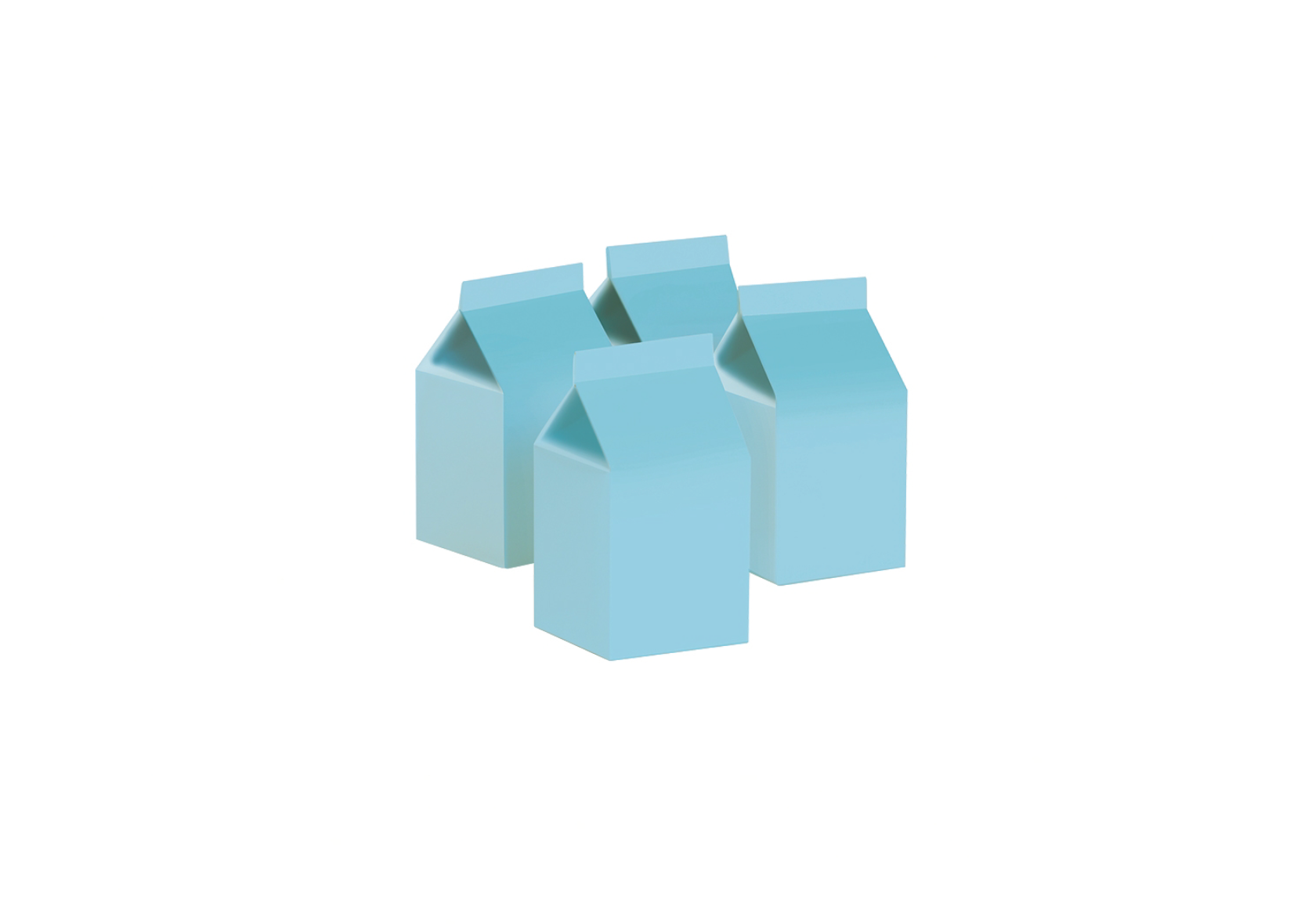 PASTEL BLUE MILK BOX (10 Pack)
