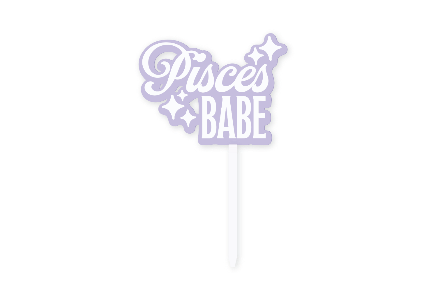 PISCES BABE - Cake Topper