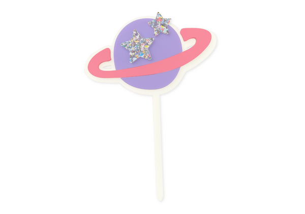 PINKS OUT OF THIS WORLD SPACE - Cake Toppers (sold individually)