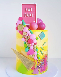 EAT CAKE LETTER BOARD - Cake Topper